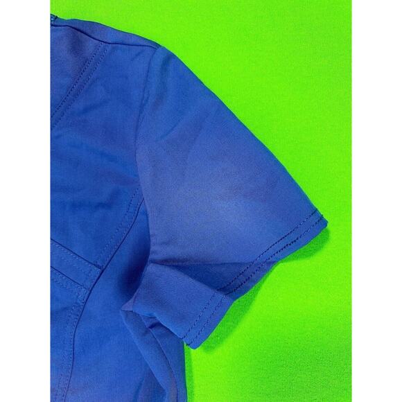 Scrubstar Ultimate Scrub Top Women’s Small Blue Short Sleeve Pockets - Picture 5 of 14